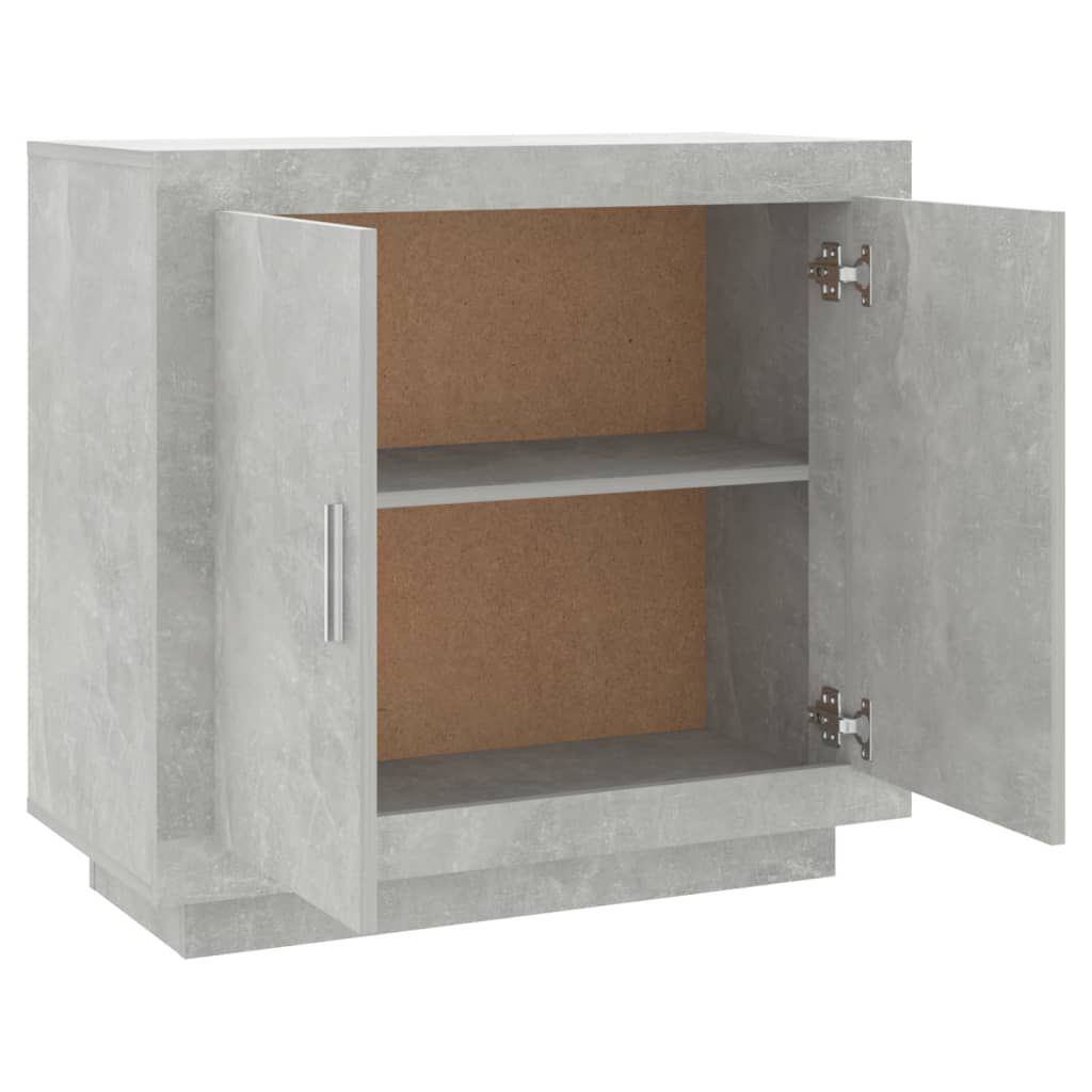 vidaXL Ντουλάπι Γκρι Σκυροδέματος 80x40x75 εκ. Επεξεργασμένο Ξύλο