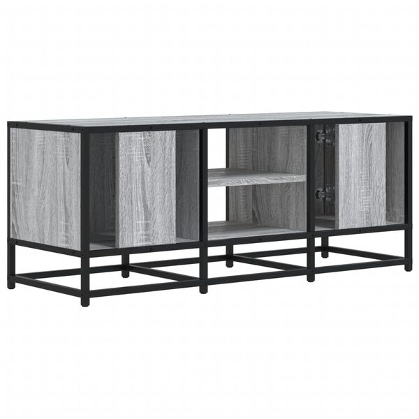 vidaXL Έπιπλο Τηλεόρασης Γκρι Sonoma 100x35x41 εκ. Επεξ. Ξύλο