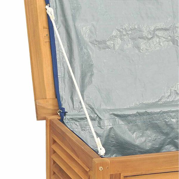 vidaXL Μπαούλο Αποθήκευσης Κήπου με Τσάντα 175x50x55εκ Μασίφ Ξύλο Teak