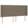 vidaXL &Kappa;&rho;&epsilon;&beta;ά&tau;&iota; Boxspring &mu;&epsilon; &Sigma;&tau;&rho;ώ&mu;&alpha; & LED Taupe 180x200 &epsilon;&kappa;. &Upsilon;&phi;&alpha;&sigma;&mu;ά&tau;&iota;&nu;&omicron;