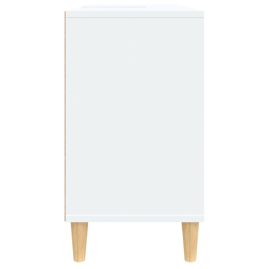vidaXL Ντουλάπι Νιπτήρα Λευκό 80 x 33 x 60 εκ. Επεξεργασμένο Ξύλο