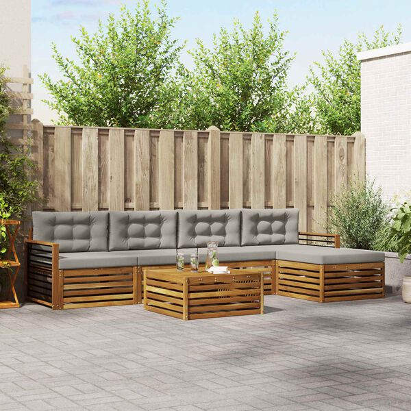 vidaXL &Sigma;&epsilon;&iota;&rho;ά &Kappa;&alpha;&nu;&alpha;&pi;έ &Epsilon;&xi;&omega;&tau;&epsilon;&rho;&iota;&kappa;&omicron;ύ 6 pcs &Phi;&upsilon;&sigma;&iota;&kappa;ό &kappa;&alpha;&iota; &Alpha;&nu;&omicron;&iota;&chi;&tau;ό &Gamma;&kappa;&rho;&iota;