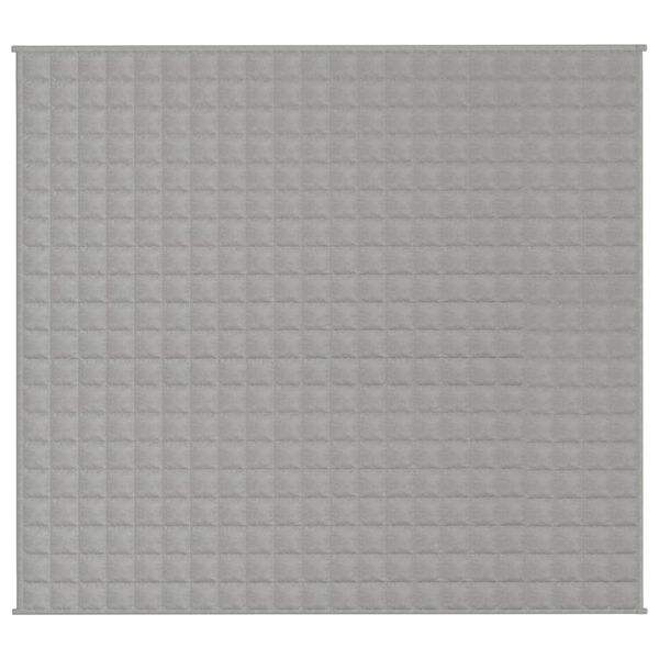 vidaXL Κουβέρτα Βαρύτητας Γκρι 200 x 225 εκ. 9 κ. Υφασμάτινη
