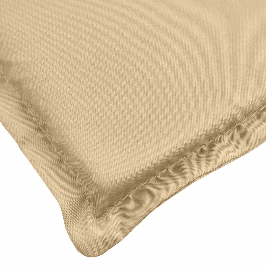vidaXL Μαξιλάρια Καρέκλας με Πλάτη 6 τεμ. Μπεζ 120x50x7 εκ. Ύφασμα