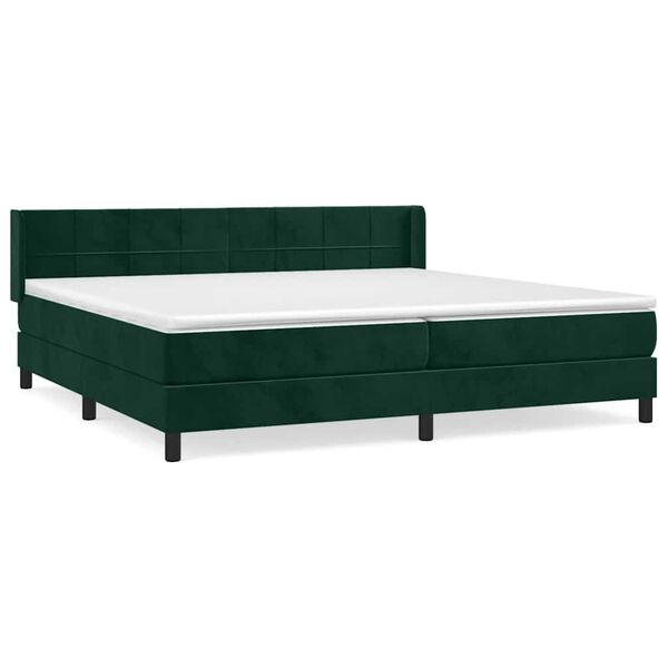 vidaXL &Kappa;&rho;&epsilon;&beta;ά&tau;&iota; Boxspring &mu;&epsilon; &Sigma;&tau;&rho;ώ&mu;&alpha; &Sigma;&kappa;&omicron;ύ&rho;&omicron; &Pi;&rho;ά&sigma;&iota;&nu;&omicron; 200x200&epsilon;&kappa;. &Beta;&epsilon;&lambda;&omicron;ύ&delta;&iota;&nu;&omicron;