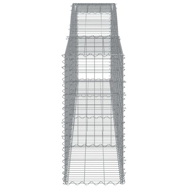 vidaXL Συρματοκιβώτια Τοξωτά 8 τεμ. 400x50x100/120 εκ. Γαλβαν. Ατσάλι