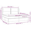 vidaXL &Kappa;&rho;&epsilon;&beta;ά&tau;&iota; Boxspring &mu;&epsilon; &Sigma;&tau;&rho;ώ&mu;&alpha; &Mu;&alpha;ύ&rho;&omicron; 200x200 &epsilon;&kappa;. &Beta;&epsilon;&lambda;&omicron;ύ&delta;&iota;&nu;&omicron;
