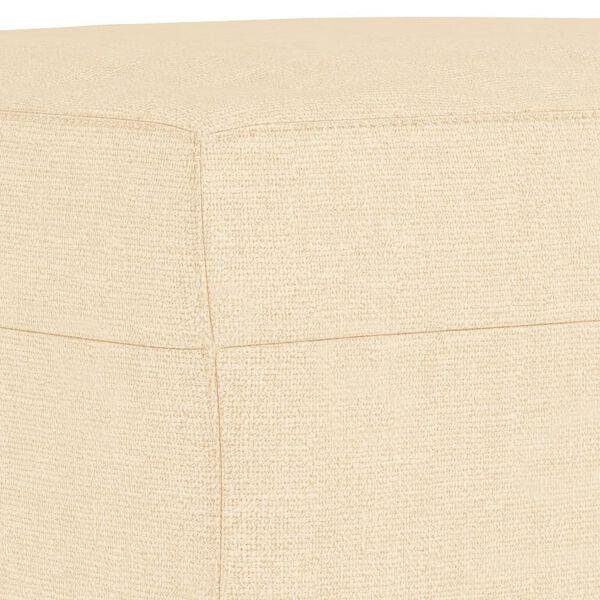 vidaXL Πάγκος Κρεμ 100x35x41 εκ. Υφασμάτινος