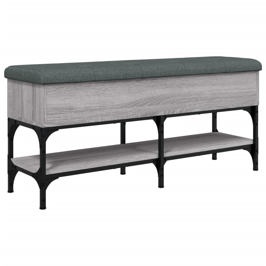 vidaXL Παπουτσοθήκη Γκρι Sonoma 102x32x45εκ. από Επεξεργασμένο Ξύλο