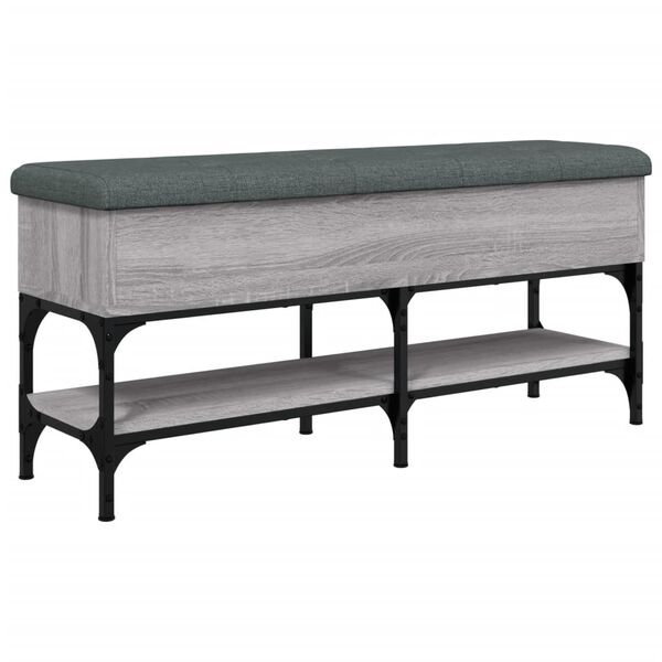 vidaXL Παπουτσοθήκη Γκρι Sonoma 102x32x45εκ. από Επεξεργασμένο Ξύλο