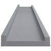 vidaXL Ράφια για Κορνίζες 2 τεμ. Γκρι 80 x 9 x 3 εκ. από MDF