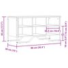 vidaXL Παπουτσοθήκη Καφέ Δρυς 90x38x45,5 εκ. από Επεξεργ. Ξύλο