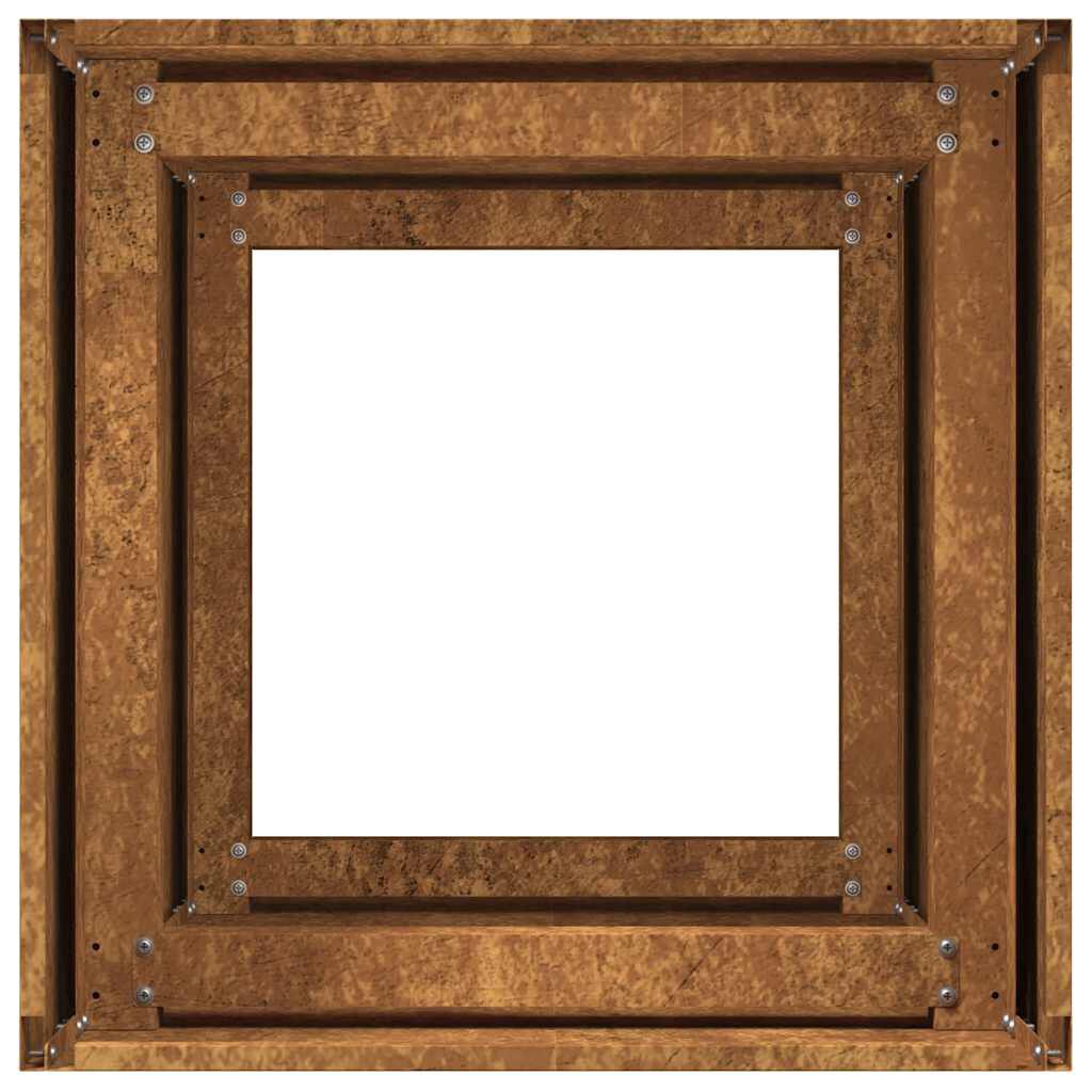 vidaXL Ζαρντινιέρα Σκουριασμένο 40x40x80εκ. Ατσάλι Σκληρυθέν στον Αέρα
