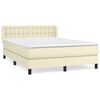 vidaXL &Kappa;&rho;&epsilon;&beta;ά&tau;&iota; Boxspring &mu;&epsilon; &Sigma;&tau;&rho;ώ&mu;&alpha; &Kappa;&rho;&epsilon;&mu; 140x200&epsilon;&kappa;. &alpha;&pi;ό &Sigma;&upsilon;&nu;&theta;&epsilon;&tau;&iota;&kappa;ό &Delta;έ&rho;&mu;&alpha;