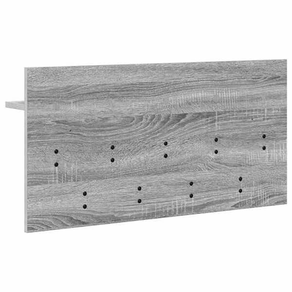 vidaXL Τοίχου Κρεμάστρα Γκρι sonoma 80 x 40 x 12 cm Επεξεργασμένο ξύλο