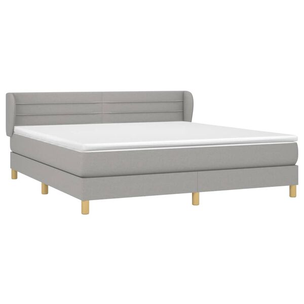 vidaXL &Kappa;&rho;&epsilon;&beta;ά&tau;&iota; Boxspring &mu;&epsilon; &Sigma;&tau;&rho;ώ&mu;&alpha; &Alpha;&nu;&omicron;&iota;&chi;&tau;ό &Gamma;&kappa;&rho;&iota; 180x200 &epsilon;&kappa;. &Upsilon;&phi;&alpha;&sigma;&mu;ά&tau;&iota;&nu;&omicron;