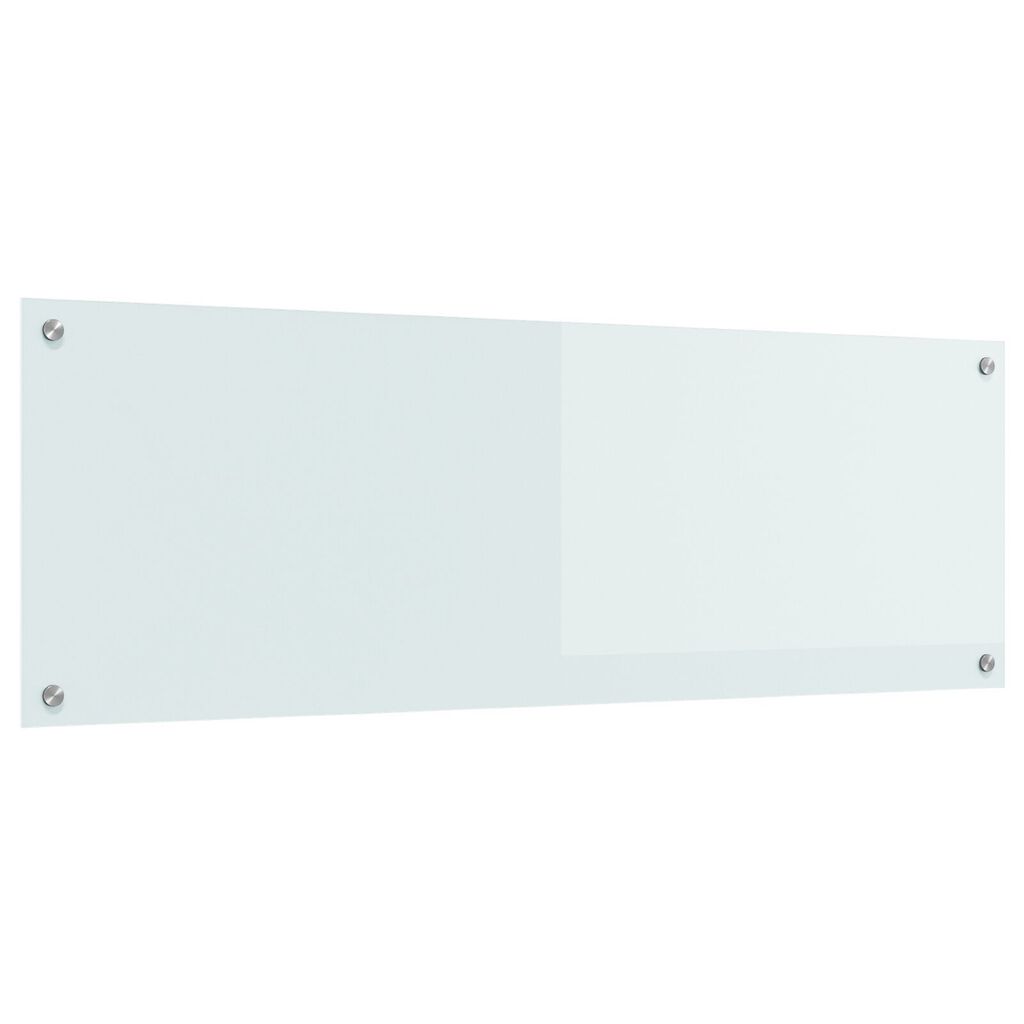 vidaXL Λευκή Επιφάνεια Κουζίνας 120x40x0,6 cm από Σκληρυμένο Γυαλί