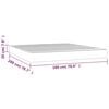 vidaXL Στρώμα με Pocket Springs Σκούρο Πράσινο180x200x20 εκ. Βελούδινο