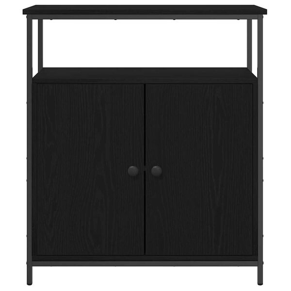 vidaXL Πλαϊνό γραφείο Μαύρη δρυς 70 x 30 x 80 εκ. Επεξεργασμένο ξύλο