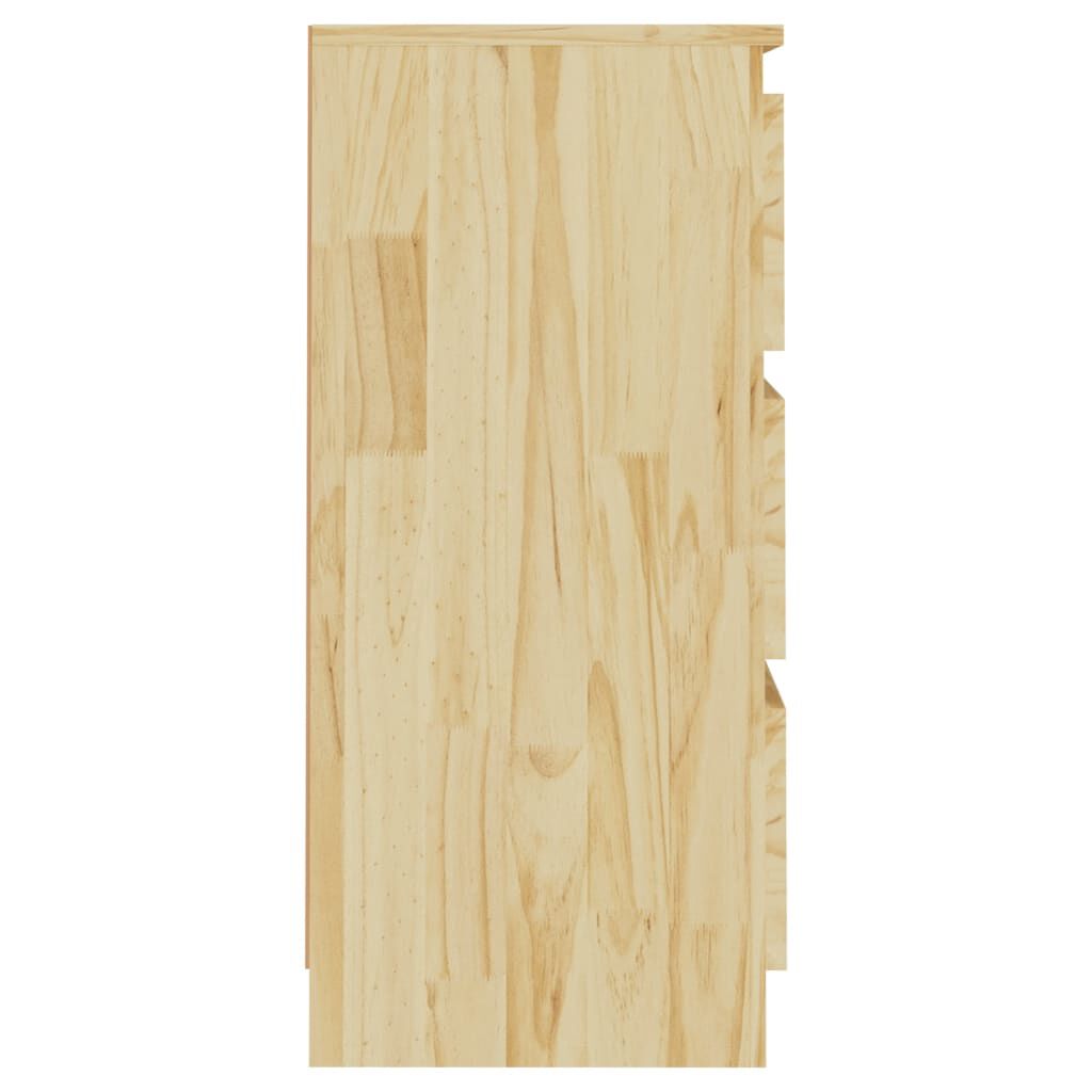 vidaXL Κομοδίνο 40 x 29,5 x 64 εκ. από Μασίφ Ξύλο Πεύκου