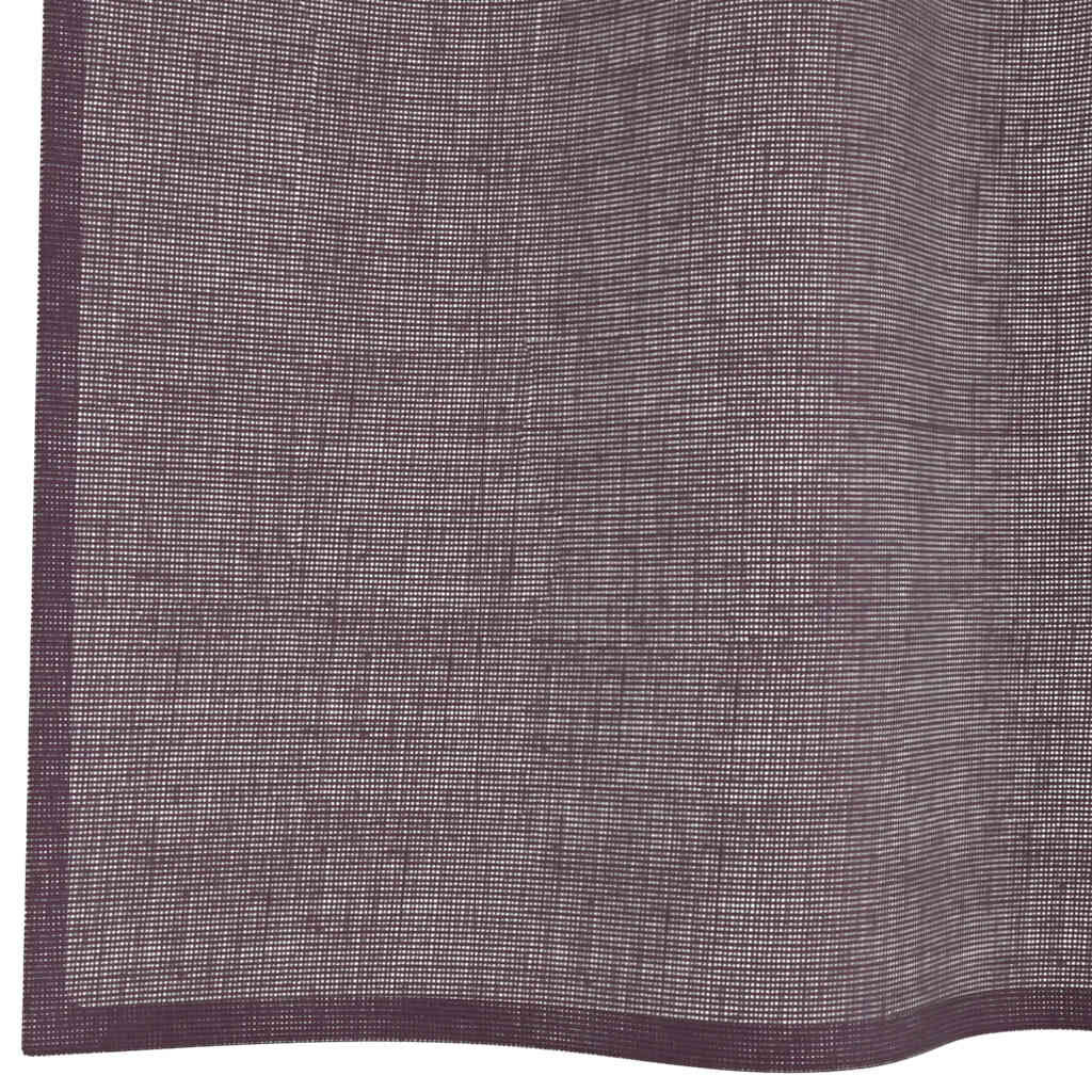 vidaXL Κουρτίνες Voile με ροδέλες 2 τεμάχια Μοβ 140x225 εκ.