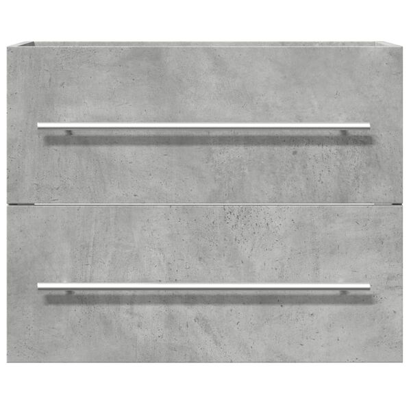 vidaXL Ντουλάπι Νιπτήρα Γκρι Σκυροδέμ. 60 x 38,5 x 48 εκ. Επεξ. Ξύλο