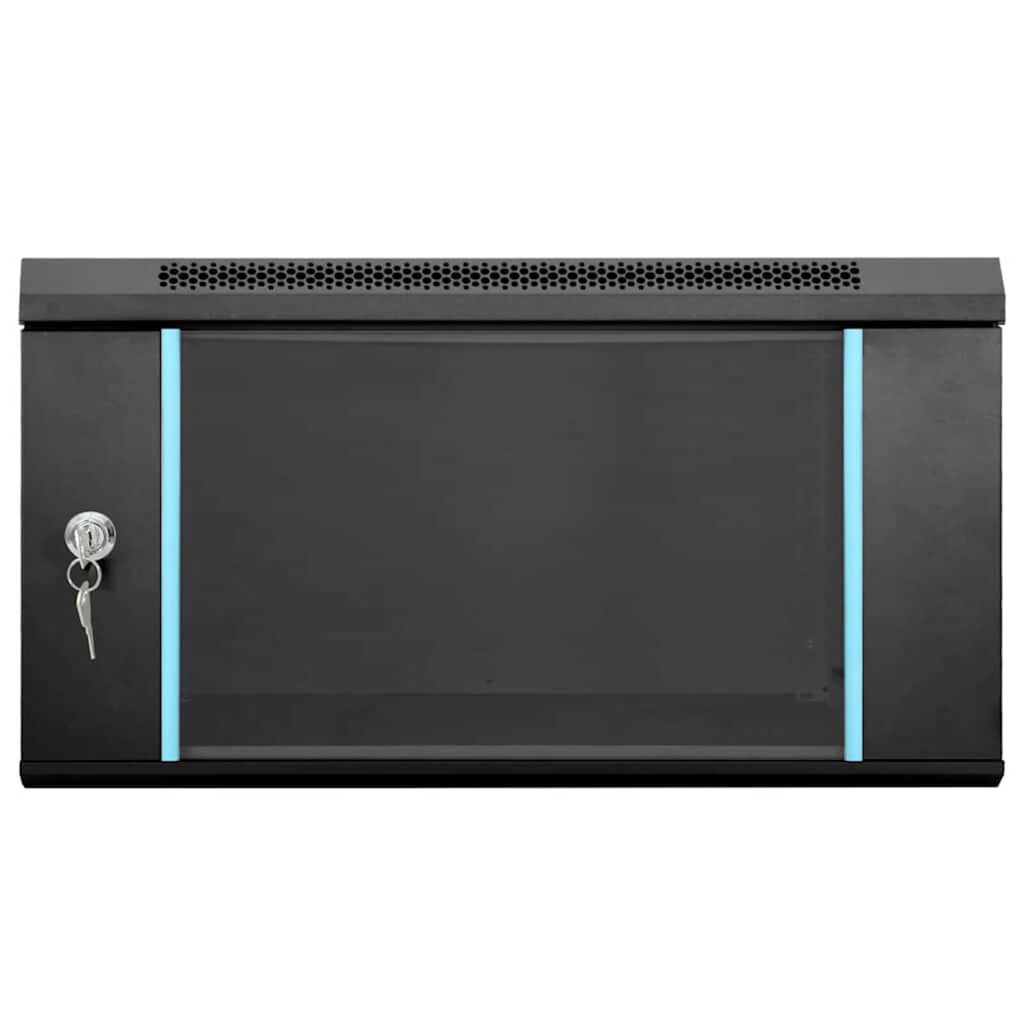 vidaXL Ντουλάπα δικτύου με αποθήκευση Μαύρο 53 x 60 x 30 εκ Ατσάλι