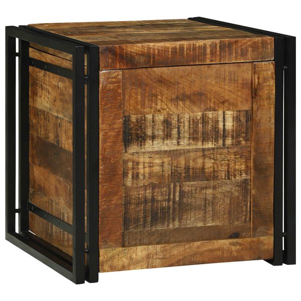 vidaXL Κουτί αποθήκευσης 50 x 50 x 50 cm ακατέργαστο ξύλο μάνγκο
