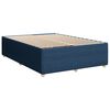 vidaXL Κρεβάτι Boxspring με Στρώμα Μπλε 160x200 εκ. Υφασμάτινο