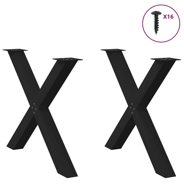 vidaXL &Pi;ό&delta;&iota;&alpha; &Tau;&rho;&alpha;&pi;&epsilon;&zeta;&alpha;&rho;ί&alpha;&sigmaf; &sigma;&epsilon; &Sigma;&chi;ή&mu;&alpha; &Chi;, 2 &tau;&epsilon;&mu;. &Mu;&alpha;ύ&rho;&alpha; 90x(72-73) &epsilon;&kappa;. &Alpha;&tau;&sigma;ά&lambda;&iota;