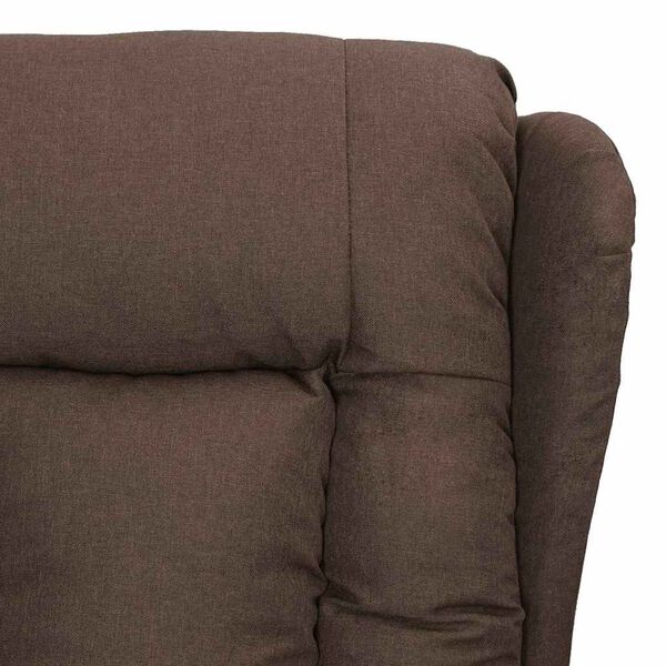 vidaXL Πολυθρόνα Μασάζ Ηλεκτρική Taupe Υφασμάτινη
