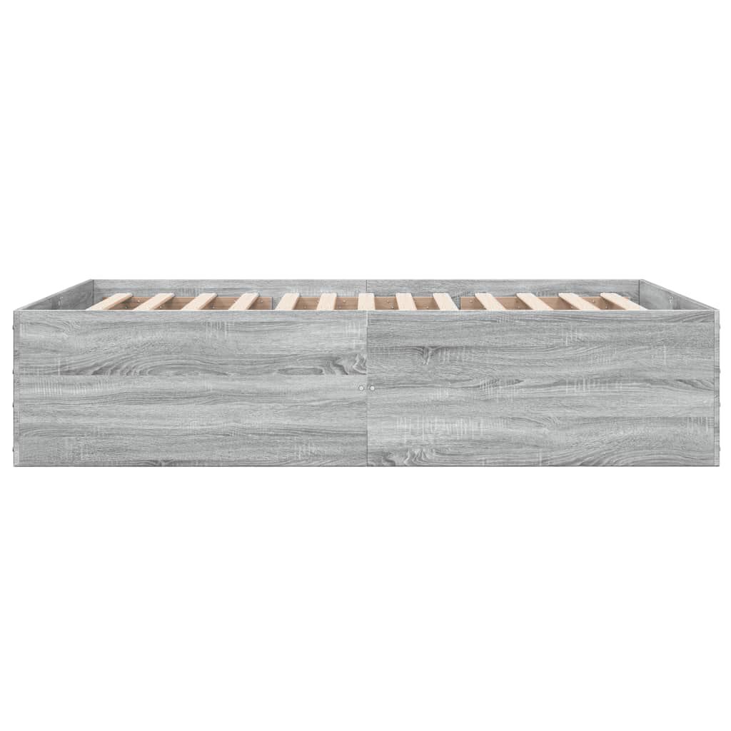 vidaXL Πλαίσιο Κρεβατιού Γκρι Sonoma 120x200 εκ. Επεξεργασμένο Ξύλο