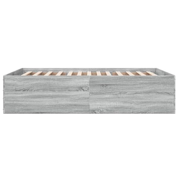 vidaXL Πλαίσιο Κρεβατιού Γκρι Sonoma 120x200 εκ. Επεξεργασμένο Ξύλο