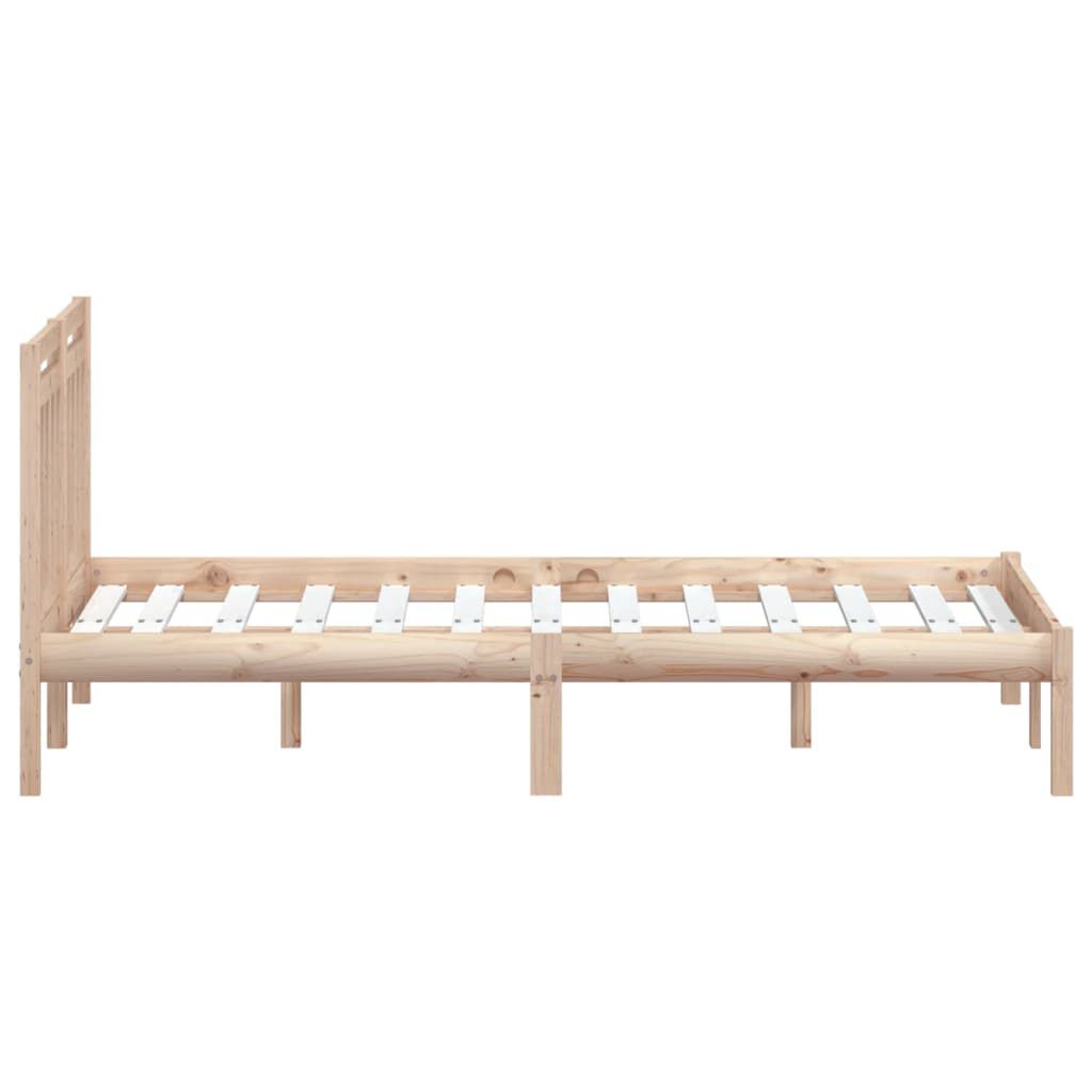 vidaXL Πλαίσιο Κρεβατιού 150 x 200 εκ. Μασίφ Ξύλο King Size