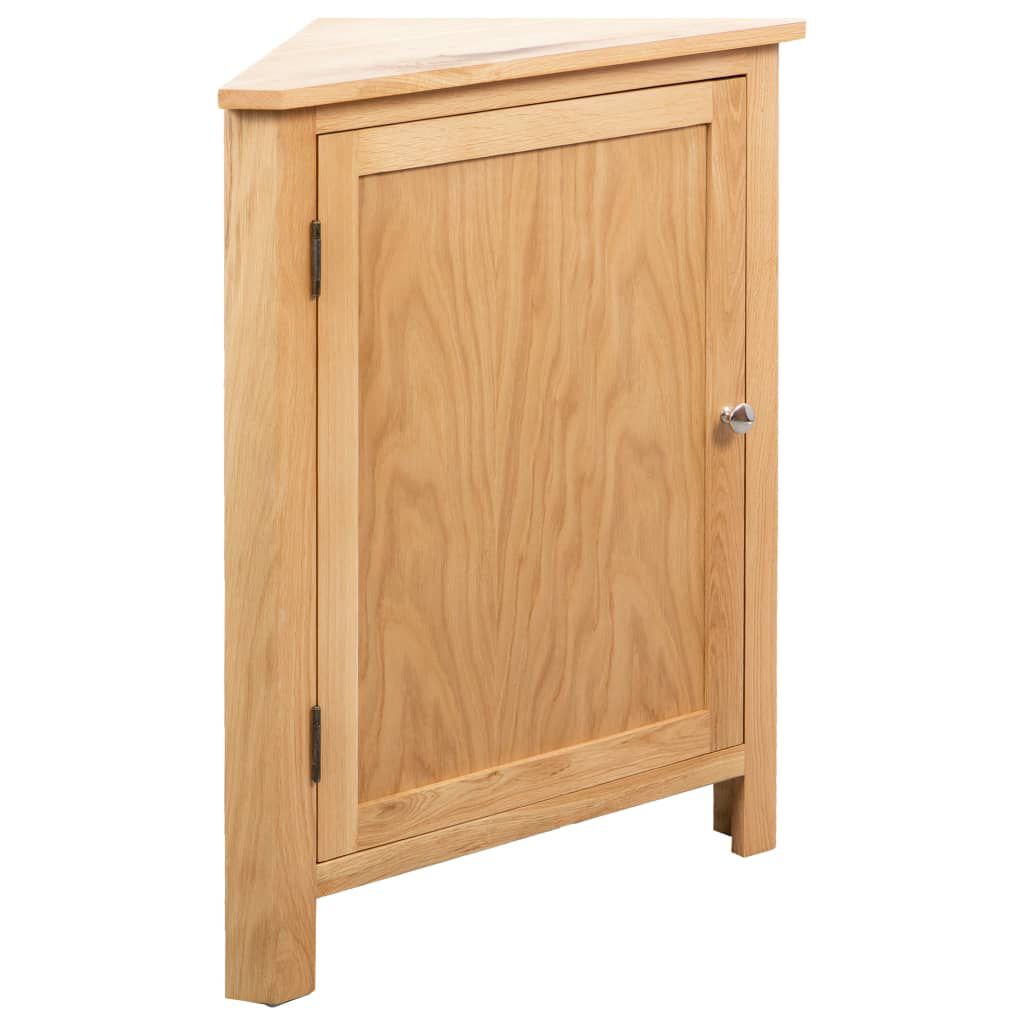 vidaXL Ντουλάπι Γωνιακό 59 x 45 x 80 εκ. από Μασίφ Ξύλο Δρυός