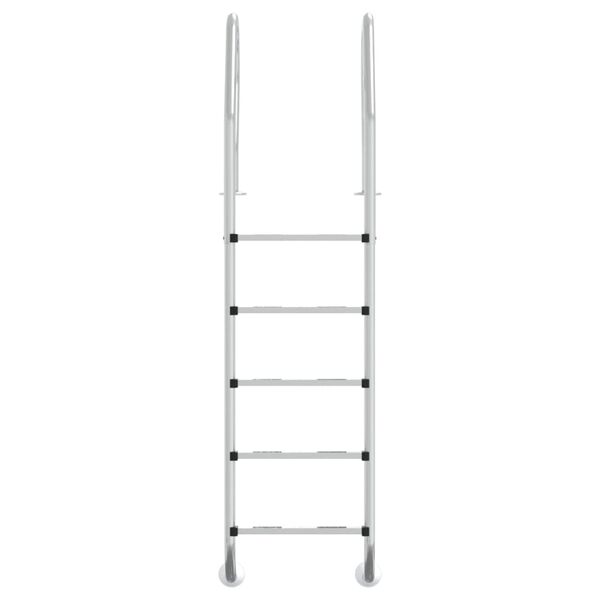 vidaXL Σκάλα Πισίνας 54 x 38 x 211 εκ. από Ανοξείδωτο Ατσάλι 304