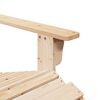 vidaXL Καρέκλα Adirondack με Υποπόδιο από Ξύλο Ελάτης