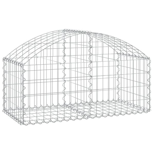 vidaXL Συρματοκιβώτιο Τοξωτό 100x50x40/60 εκ. από Γαλβανισμένο Χάλυβα