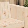 vidaXL Καναπές Κήπου Καφέ 134 x 60 x 62 cm Μασίφ ξύλο πεύκου