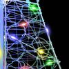 vidaXL Χριστουγεννιάτικο Δέντρο με 100 LED Πολύχρωμο 120 cm Ακρυλικό