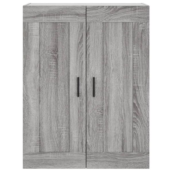 vidaXL Ντουλάπι Γκρι Sonoma 69,5 x 34 x 180 εκ. Επεξεργασμένο Ξύλο