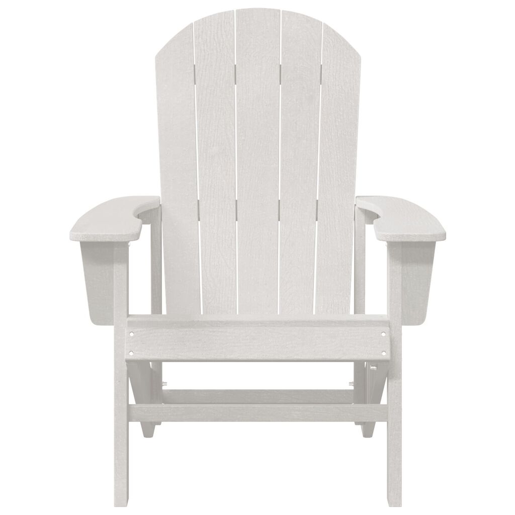 vidaXL Adirondack Καρέκλα Λευκή 74x82x91 εκ HDPE