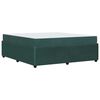vidaXL Σκελετός κρεβατιού με στρώμα Σκούρο πράσινο 180 x 200 cm