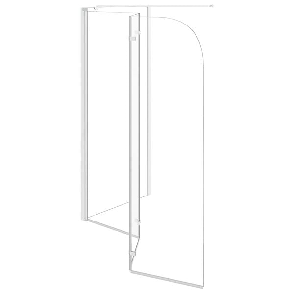 vidaXL Καμπίνα Μπανιέρας Διαφανής 120 x 69 x 130 εκ. Ψημένο Γυαλί
