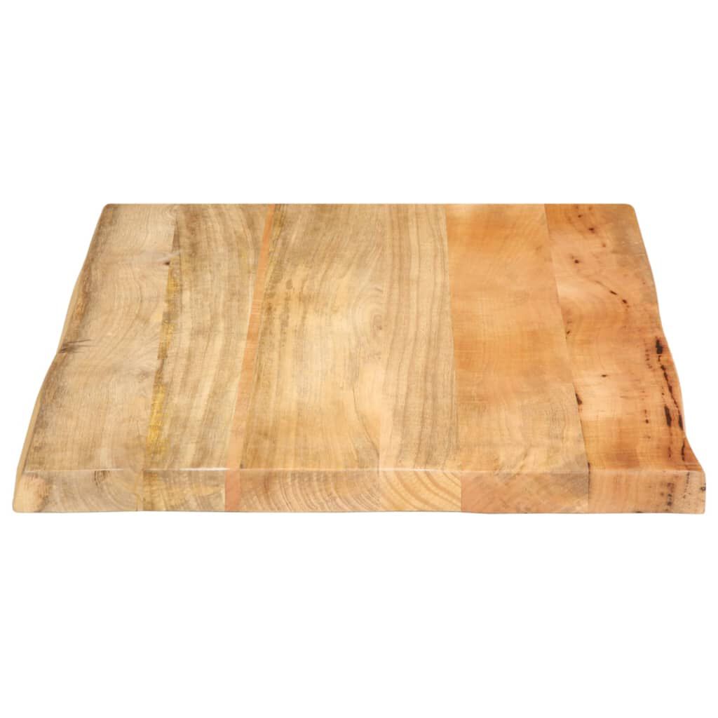vidaXL Επιφάνεια Τραπεζιού 70x60x2,5 εκ. Live Edge Μασίφ Ξύλο Μάνγκο