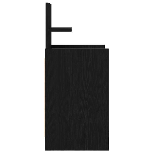 vidaXL Κομοδίνα με 2 συρτάρια 2 τεμάχια Μαύρο 38x34x80 εκ.