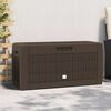 vidaXL Μπαούλο Αποθήκευσης Κήπου Καφέ 119x48x60 εκ. από Πολυπροπυλένιο