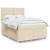 vidaXL &Kappa;&rho;&epsilon;&beta;ά&tau;&iota; Boxspring &mu;&epsilon; &Sigma;&tau;&rho;ώ&mu;&alpha; &Kappa;&rho;&epsilon;&mu; 140x200 &epsilon;&kappa;. &Upsilon;&phi;&alpha;&sigma;&mu;ά&tau;&iota;&nu;&omicron;