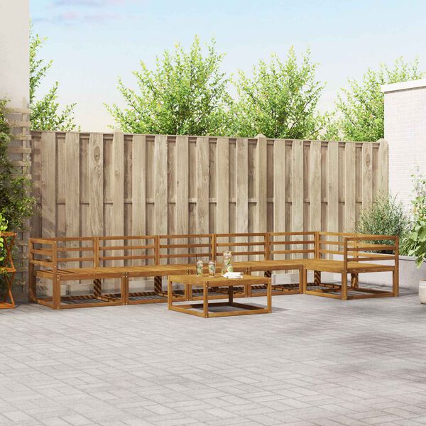 vidaXL &Sigma;&epsilon;&iota;&rho;ά &Kappa;&alpha;&nu;&alpha;&pi;έ &Epsilon;&xi;&omega;&tau;&epsilon;&rho;&iota;&kappa;&omicron;ύ 7 pcs &Phi;&upsilon;&sigma;&iota;&kappa;ό &Sigma;&tau;&epsilon;&rho;&epsilon;ό &Xi;ύ&lambda;&omicron; &Alpha;&kappa;&alpha;&kappa;ί&alpha;&sigmaf;