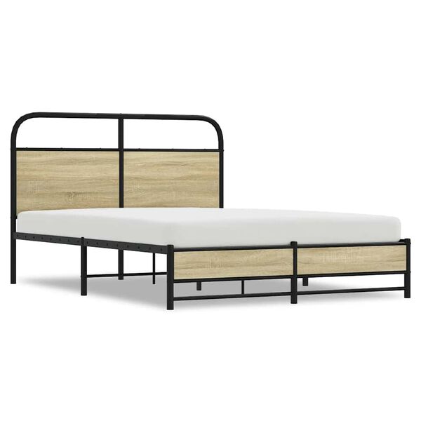 vidaXL Πλαίσιο Κρεβατιού Χωρ. Στρώμα Sonoma Δρυς 120x200εκ. Επ. Ξύλο